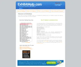 Exhibitmyip.com(The Best Way To Determine Your IP Address) Screenshot