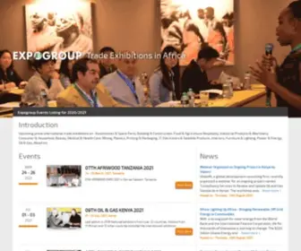 Exhibitn.com(Expogroup Exhibitions & Conferences in Africa) Screenshot