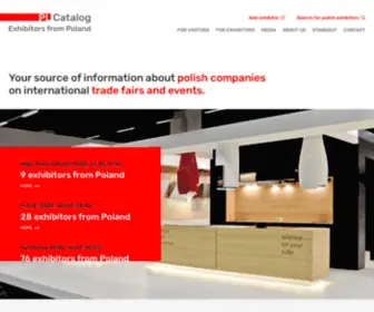 Exhibitorsfrompoland.com(PL Catalog Exhibitors from Poland) Screenshot