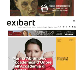 Exibart.it(Exibart da oltre 15 anni il punto di riferimento per gli appassionati di arte) Screenshot