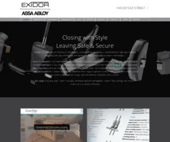 Exidor.co.uk(Exidor panic hardware) Screenshot