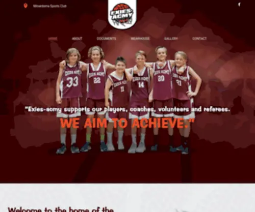 Exiesacmy.com(Exies ACMY Basketball Club) Screenshot