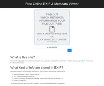 Exifmeta.com(EXIF & Metadata Viewer) Screenshot