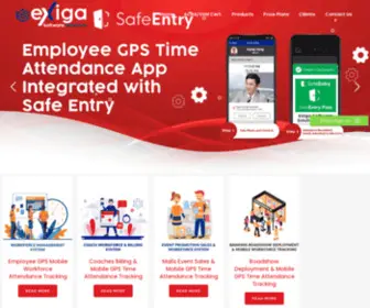 Exigasoftware.com.sg(Mobile Time Attendance $1 Per Employee) Screenshot