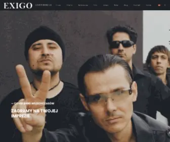 Exigoband.pl(Zapraszamy na stronę coverowego zespołu muzycznego Exigo) Screenshot