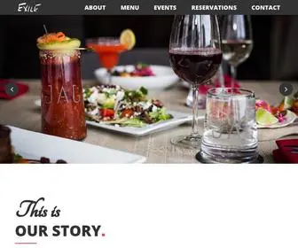 Exilestjohns.com(Exile Restaurant and Lounge) Screenshot