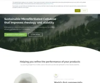 Exilva.com(Exilva is a sustainable Microfibrillated Cellulose) Screenshot