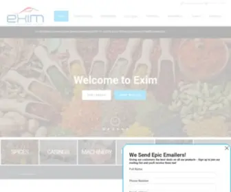 Exim.co.za(Exim International) Screenshot