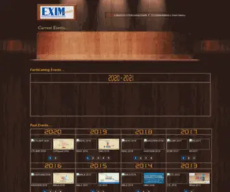 Eximindiaevents.com(The EXIM Group) Screenshot