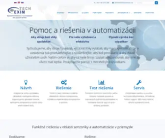 Eximtech.sk(Pomoc a riešenia v automatizácii) Screenshot