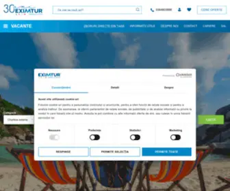 Eximtur.ro(Agentia de Turism EXIMTUR) Screenshot