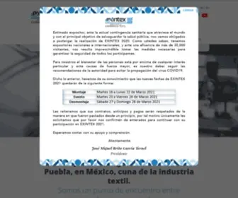 Exintex.com(Exhibición) Screenshot