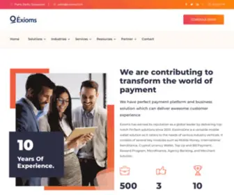 Exiomsrecharge.com(Digital Wallet Solutions) Screenshot