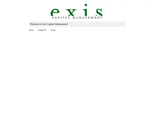 Exiscapital.com(Exis Capital Management) Screenshot