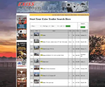 Exissusedhorsetrailerdealer.com Screenshot