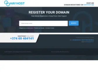 Exist.am(Domain Registered on) Screenshot