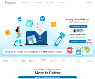 Existencegenetics.com(DNA App Store) Screenshot