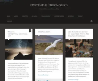 Existentialergonomics.com(Sustainable systems & storytelling) Screenshot