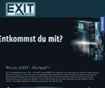 Exit-DAS-Spiel.de(Willkommen beim kosmos verlag) Screenshot