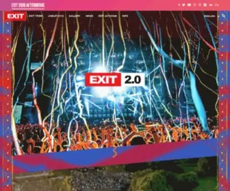 Exitfest.org(EXIT Festival) Screenshot