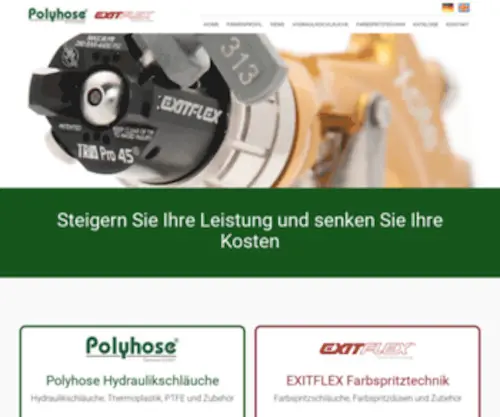 Exitflex.de(POLYHOSE Germany) Screenshot