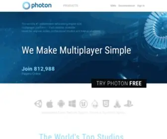 Exitgames.com(Photon Server cross platform network engine for realtime multiplayer games and applications using Unity 3D) Screenshot