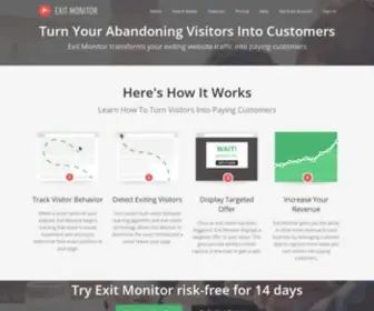 Exitmonitor.com(Exit Intent Technology & Conversion Rate Optimization) Screenshot