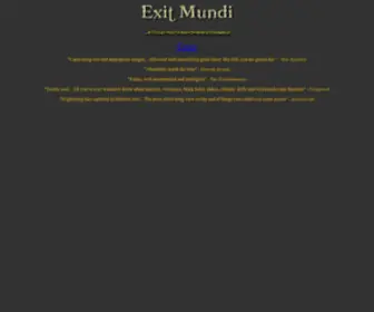 Exitmundi.nl(EXIT MUNDI) Screenshot