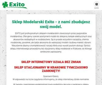 Exito.sklep.pl(Sklep modelarski Exito) Screenshot
