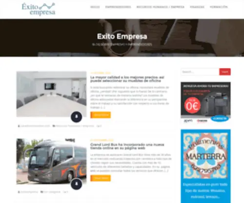 Exitoempresa.eu(Exitoemrpesa.eu es un blog sobre empresa y emprendedores que incluye contenido de) Screenshot