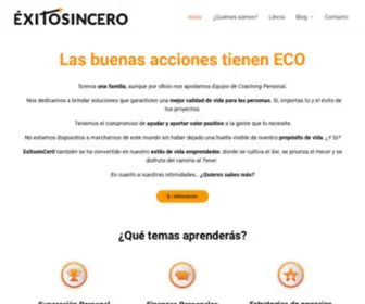 Exitosincero.com(¡Rumbo) Screenshot