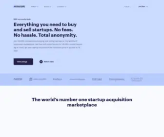 Exitround.com(MicroAcquire) Screenshot