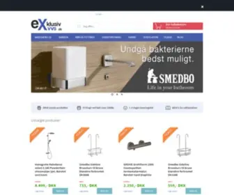 Exklusiv-VVS.dk(VVS artikler. Køb VVS udstyr og reservedele i vores online shop her) Screenshot