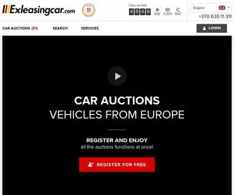 Exleasingcar.com(Car auctions) Screenshot