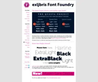 ExljBris.com(Exljbris Font Foundry) Screenshot
