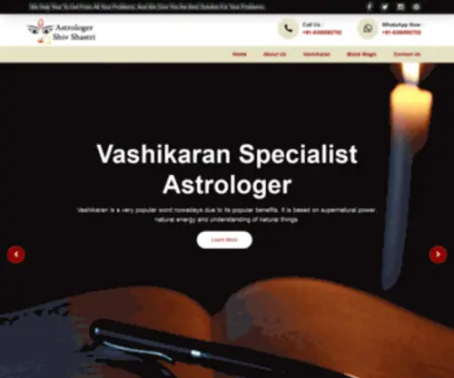 Exlovebackspecialistastrologer.com(Love Problem Solution Expert Astrologer Shiv Shastri Ji) Screenshot