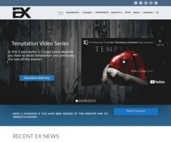 Exministries.com(EX Ministries) Screenshot