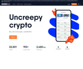 Exmo.com(Bitcoin and cryptocurrency exchange) Screenshot