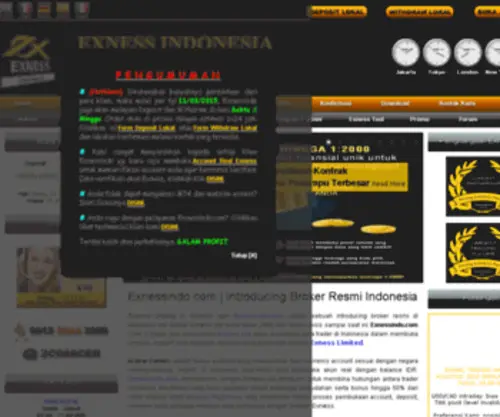 Exnessindo.com(Exness Indonesia) Screenshot