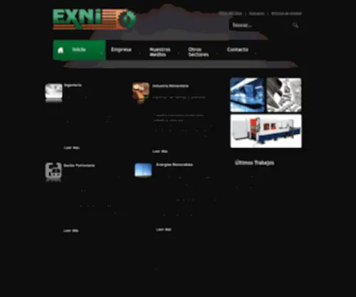 Exni-Industrial.com(Inicio) Screenshot