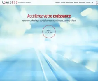 Exob2B.com(Stratégie numérique et transformation marketing) Screenshot