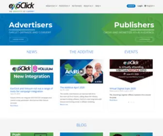 Exoclic.info(ExoClick the innovative ad company) Screenshot