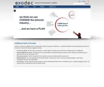 Exodec.com(Advanced communications) Screenshot