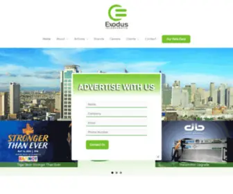 Exodusbroadcasting.com(A Manila) Screenshot