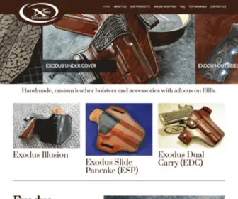 Exodusgunleather.com(Exodus Gunleather) Screenshot