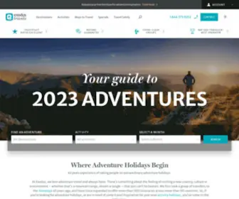 Exodustravels.com(Adventure Holidays) Screenshot