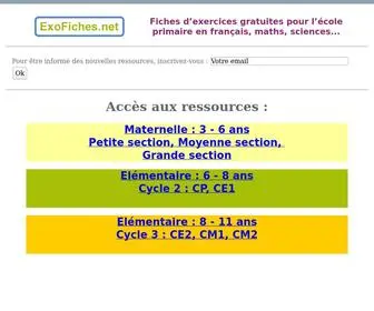 Exofiches.net(Fiches) Screenshot