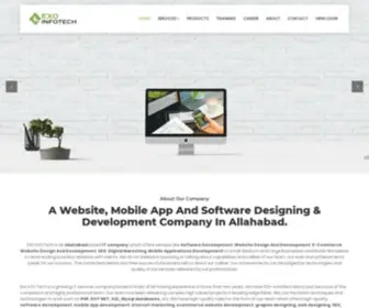 Exoinfotech.com(Website Designing Allahabad) Screenshot