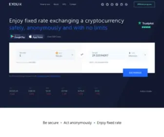 Exolix.com(Cryptocurrency Exchange Platform) Screenshot