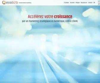 Exomarketing.biz(Stratégie numérique et transformation marketing) Screenshot